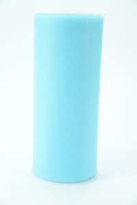 6 Inches Wide x 25 Yard Tulle, Light Blue (1 Spool) SALE ITEM